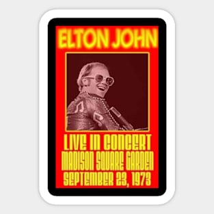 ELTON JOHN MERCH VTG Sticker